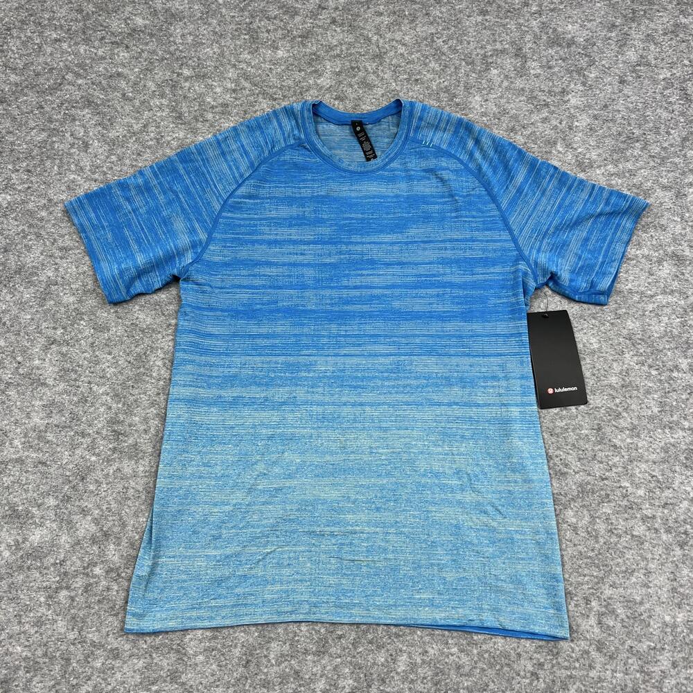 Lululemon Shirt Mens Large Blue Metal Vent Tech 2.0 T Jersey Moisture Wicking